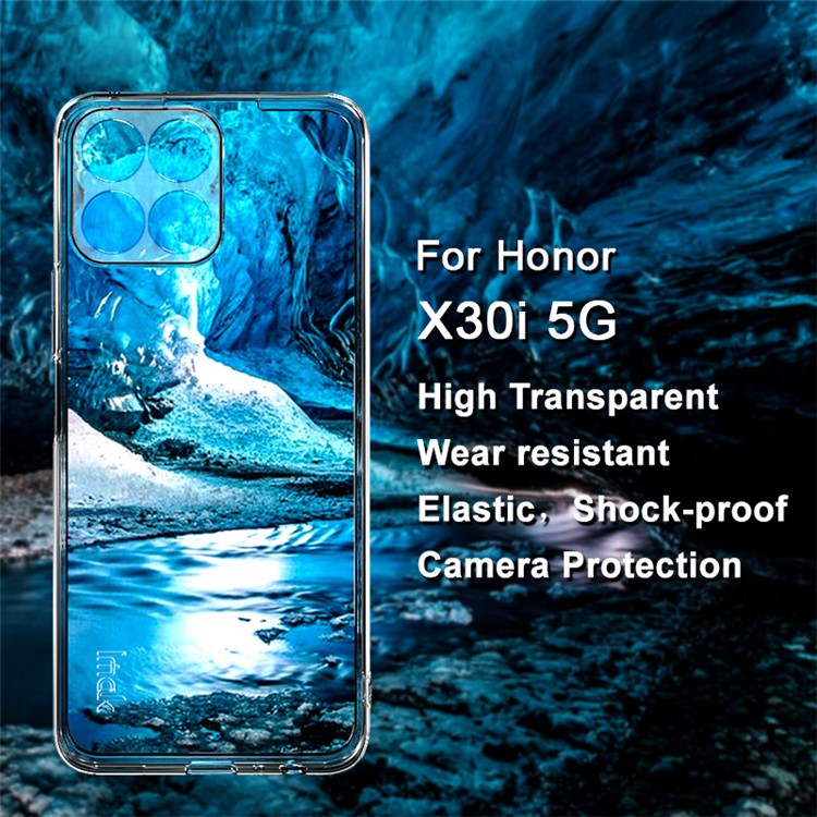 IMAK UX-5 Series Crystal Clear Shock Absorption Soft TPU Cover Case for Honor X30i 5G