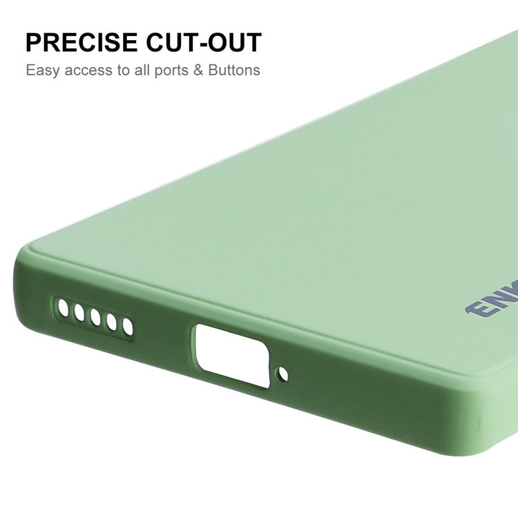 ENKAY HAT PRINCE Liquid Silicone Smartphone Shell Anti-Drop Shockproof Cellphone Bag Case Precise Cutout Hole Opening Phone Cover for Honor 60 - Beige