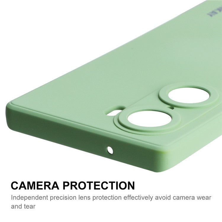 ENKAY HAT PRINCE Liquid Silicone Smartphone Shell Anti-Drop Shockproof Cellphone Bag Case Precise Cutout Hole Opening Phone Cover for Honor 60 - Dark Blue
