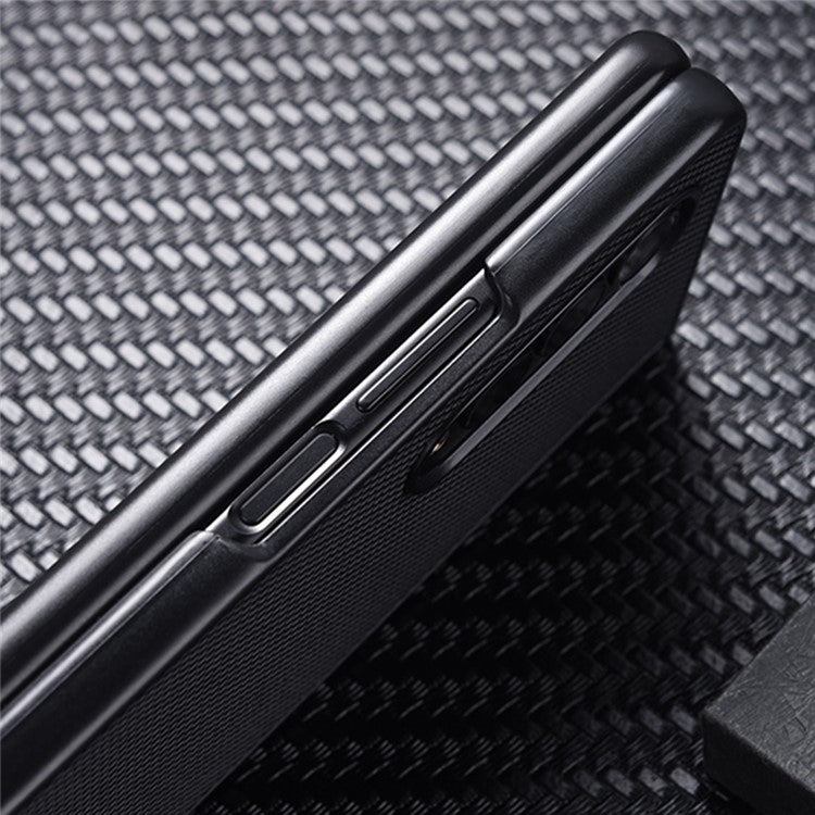 For Honor Magic V Anti-fingerprint Nylon Coating Well-protected Hard PC Phone Case Cover - Black