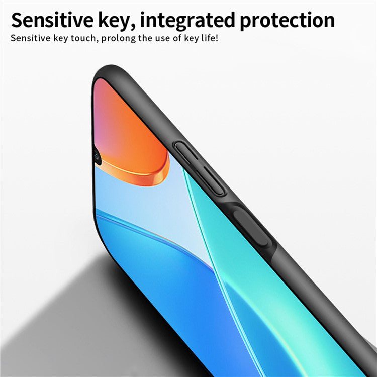 MOFI JK-1 Shield for Honor Play 30 Plus 5G Matte Hard PC Shockproof Drop Protective Phone Case - Black