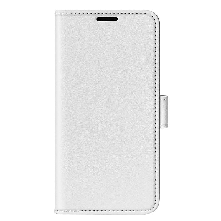 For Honor 60 Wallet Phone Case Magnetic Premium Crazy Horse Texture PU Leather Folio Flip Cover with Folding Stand - White