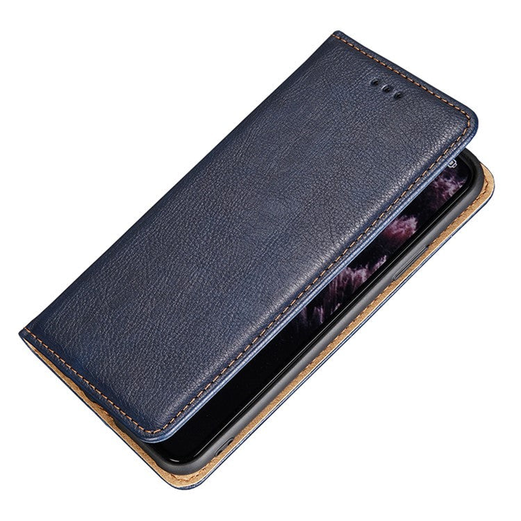 For Honor X30/X9 5G/Magic 4 Lite 5G Auto Magnetic Closed Anti-scratch Anti-fall Cover PU Leather + TPU Well-protected Wallet Stand Phone Shell Case - Blue