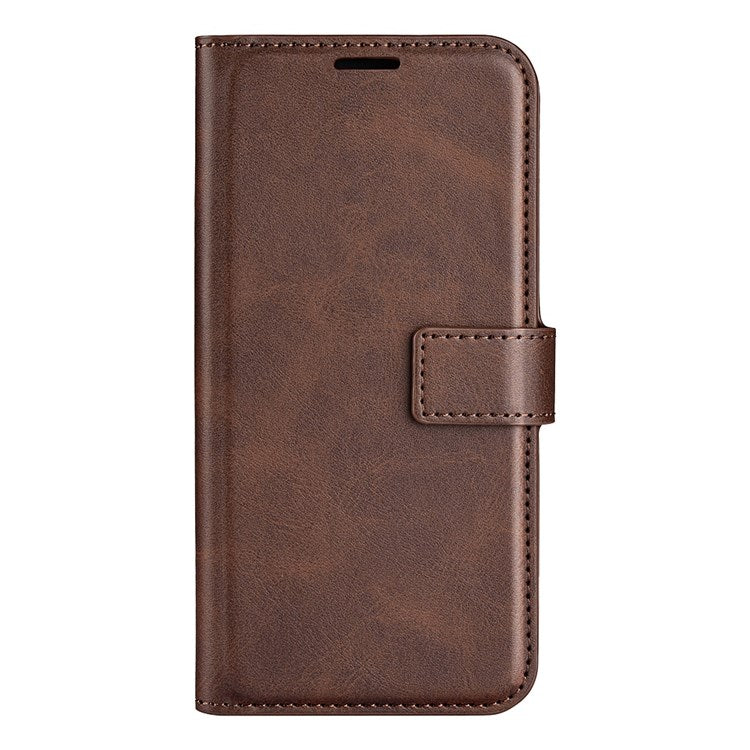 For Honor X8 4G Textured PU Leather Cover Stand Wallet Feature Magnetic Clasp Shockproof Flip Phone Case - Brown