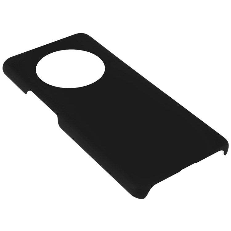 For Honor Magic4 Glossy Surface Rubberized Finish Hard PC Back Case Anti-drop Phone Cover - Black