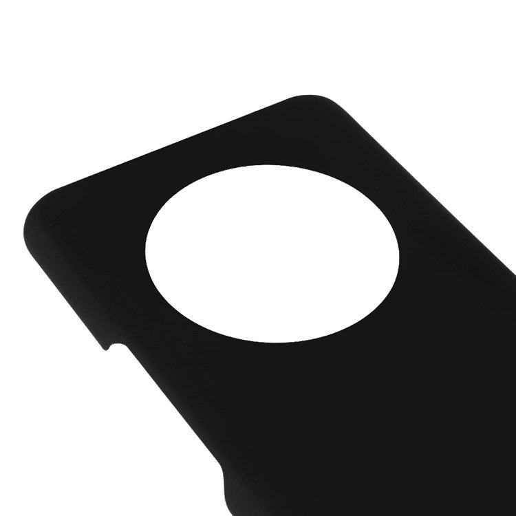 For Honor Magic4 Glossy Surface Rubberized Finish Hard PC Back Case Anti-drop Phone Cover - Black