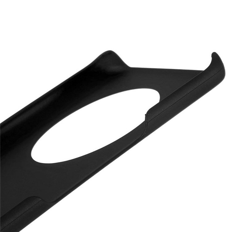 For Honor Magic4 Glossy Surface Rubberized Finish Hard PC Back Case Anti-drop Phone Cover - Black