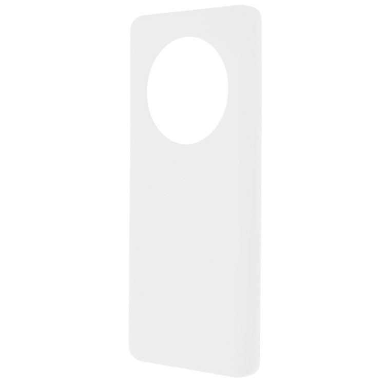 For Honor Magic4 Glossy Surface Rubberized Finish Hard PC Back Case Anti-drop Phone Cover - White