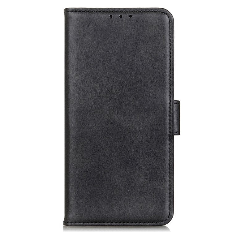 Textured PU Leather Phone Cover for Honor X8 4G, Stand Wallet Folio Flip Magnetic Cover - Black