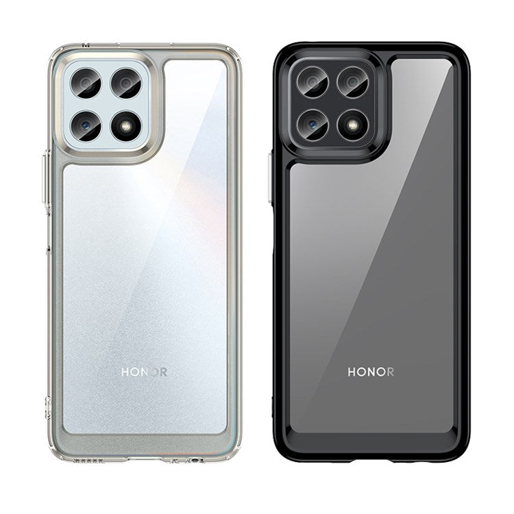 For Honor X30i / X8 4G / Play6T Pro Independent Buttons Phone Shell Shockproof TPU+Acrylic Hybrid Case - Baby Blue