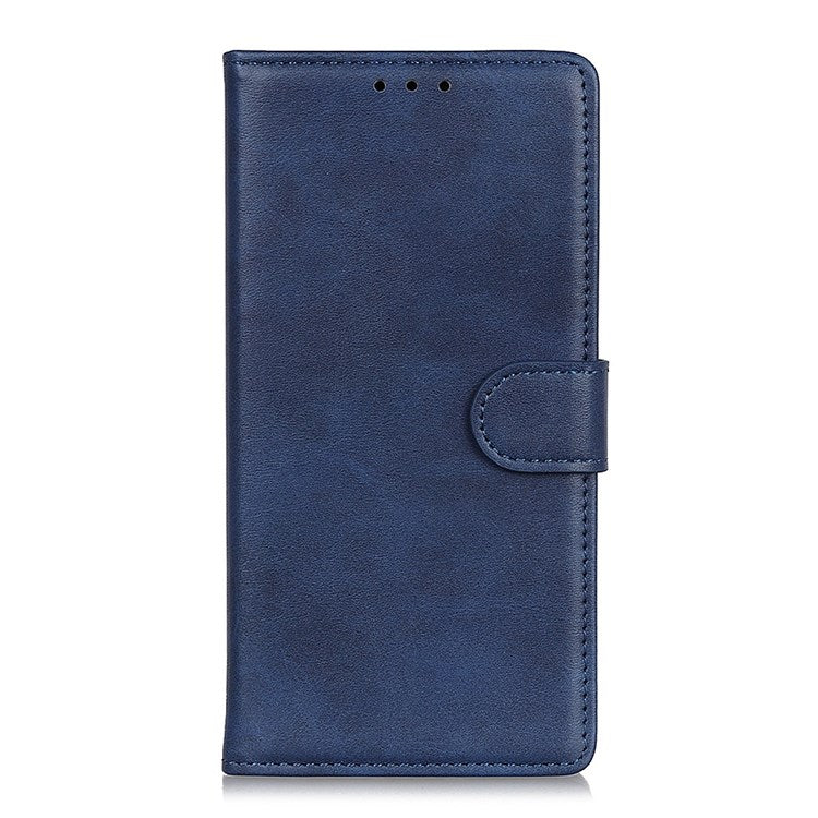 For Honor X8 4G Viewing Stand Wallet PU Leather Cover Shockproof Protective Phone Case - Blue