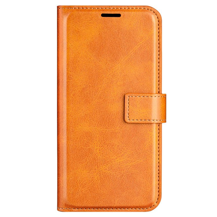 Square Magnetic Clasp Folio Flip Mobile Phone Leather Case for Honor X30/Magic4 Lite 5G, Wallet Design Stand Cover - Yellow