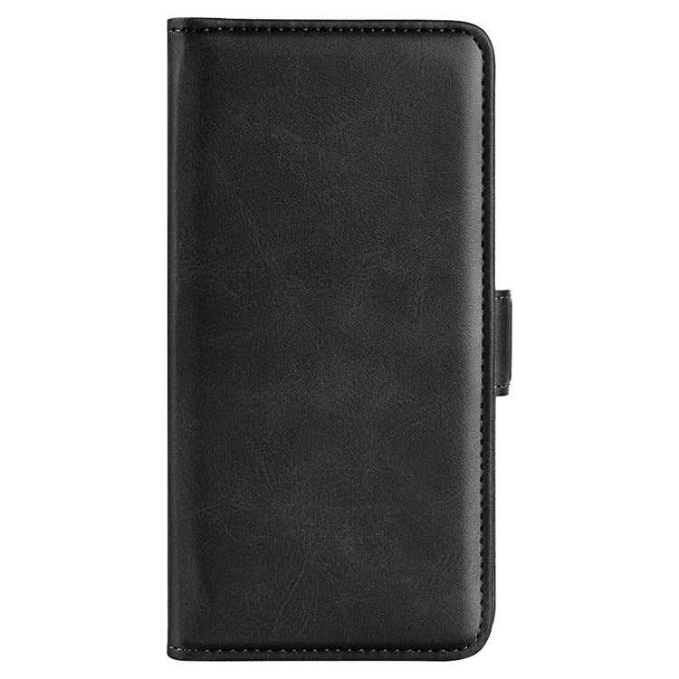 Folio Flip Dual-Clasp PU Leather Phone Shell for Honor X30/Magic4 Lite 5G, Adjustable Folding Stand Case Phone Wallet Accessory - Black