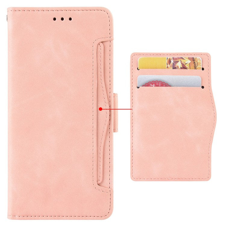 For Honor 50 SE/Huawei nova 9 SE Smartphone Bag Case Magnetic Flip Wallet Style Stand Shockproof PU Leather Phone Cover - Pink