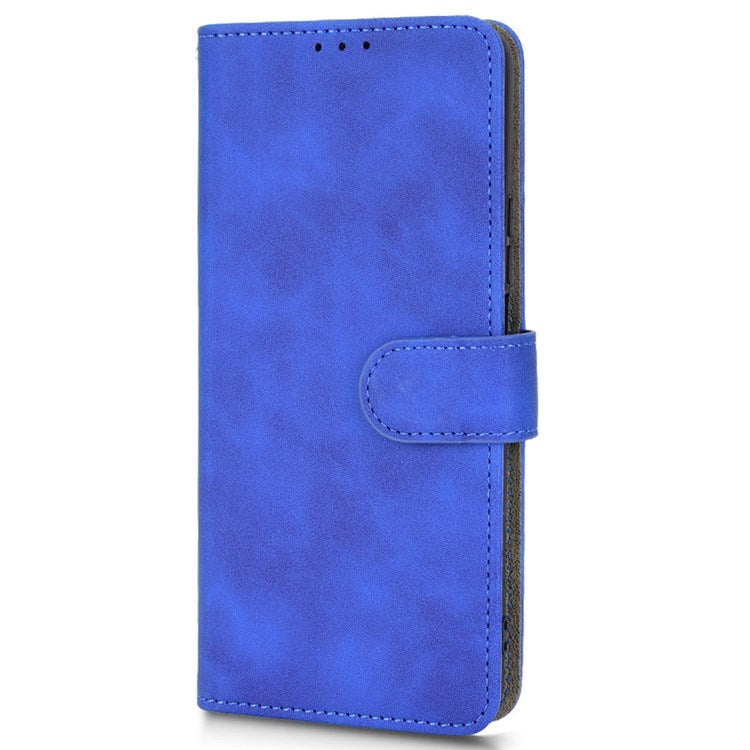 For Honor X9 5G/X30/Magic4 Lite 5G PU Leather Stand Flip Cover Skin-touch Feeling Shockproof TPU Inner Shell Wallet Phone Case - Blue