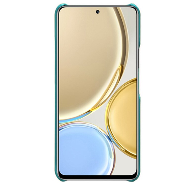 For Honor X30/Magic4 Lite 5G/X9 4G/5G Phone Case with Two Card Slots Wear-resistant PU Leather Coated Hard PC Protector Cover - Green