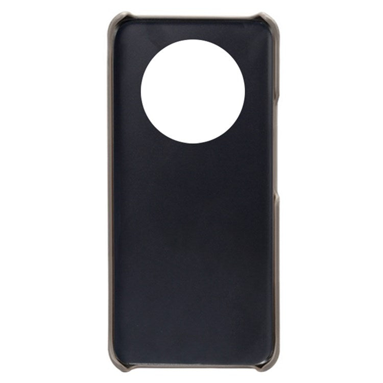 For Honor X30/Magic4 Lite 5G/X9 5G/X9 4G Slim Thin Phone Cover Scratch-resistant Textured PU Leather Coated PC Phone Case - Grey
