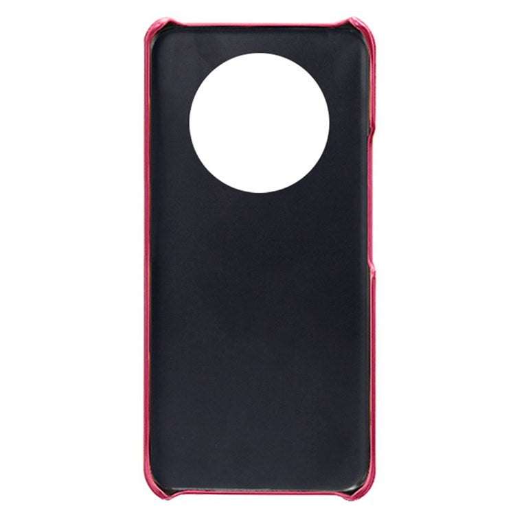 For Honor X30/Magic4 Lite 5G/X9 5G/X9 4G Slim Thin Phone Cover Scratch-resistant Textured PU Leather Coated PC Phone Case - Rose