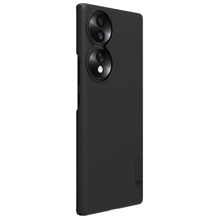 NILLKIN for Honor 70 5G Frosted Shield Protective Phone Case Matte Hard PC Shockproof Back Cover - Black