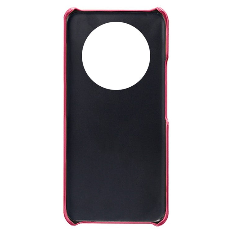 For Honor X40 5G / X9a 5G / Magic5 Lite 5G PU Leather Coated Hard PC Hybrid Phone Case Shockproof Anti-Scratch Dual Card Slots Cover - Rose