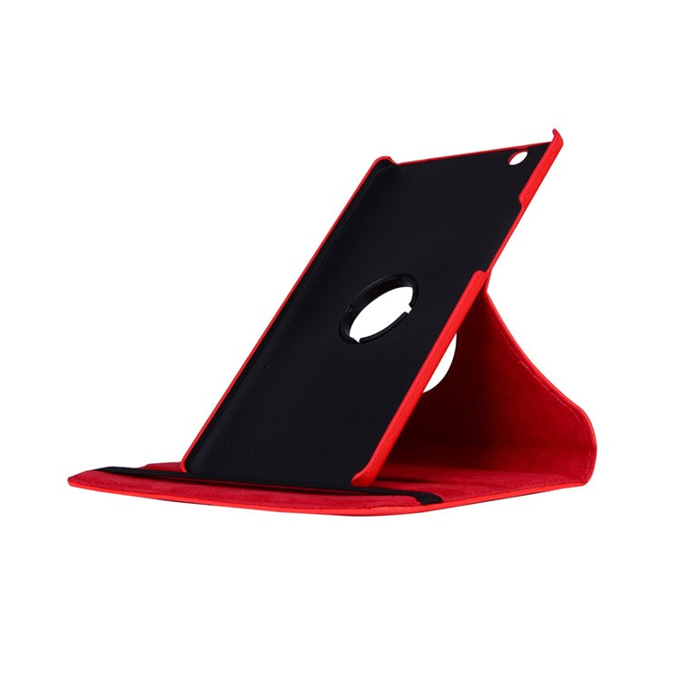 Litchi Grain 360 Degree Rotary Stand Leather Cover for Huawei MediaPad M3 8.4 Inch - Red