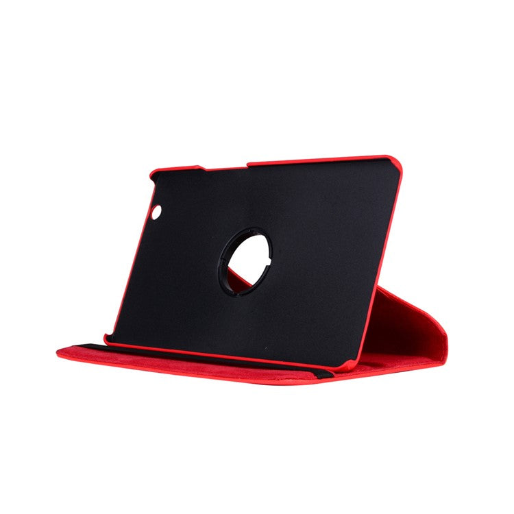 Litchi Grain 360 Degree Rotary Stand Leather Cover for Huawei MediaPad M3 8.4 Inch - Red