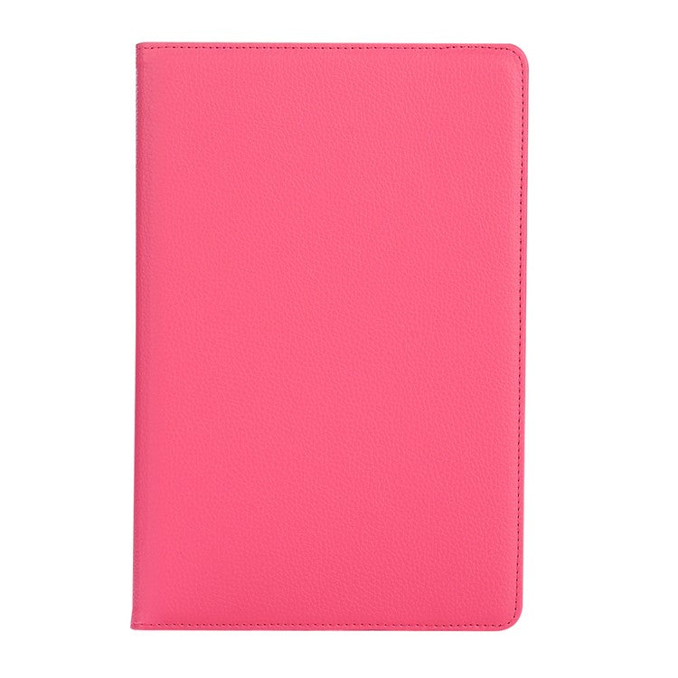 Litchi Grain 360 Degree Rotary Stand PU Leather Case for Huawei MediaPad M3 8.4 Inch - Rose