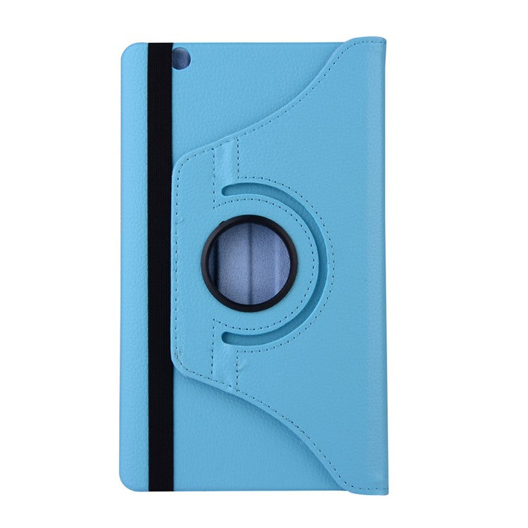 Litchi Grain Flip Leather Stand Case for Huawei MediaPad M3 8.4 Inch - Baby Blue