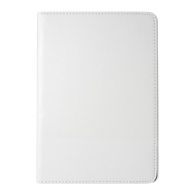 For Huawei MediaPad T3 10 Litchi Skin Leather 360 Degree Rotary Stand Multi-Angle Support Tablet Case - White