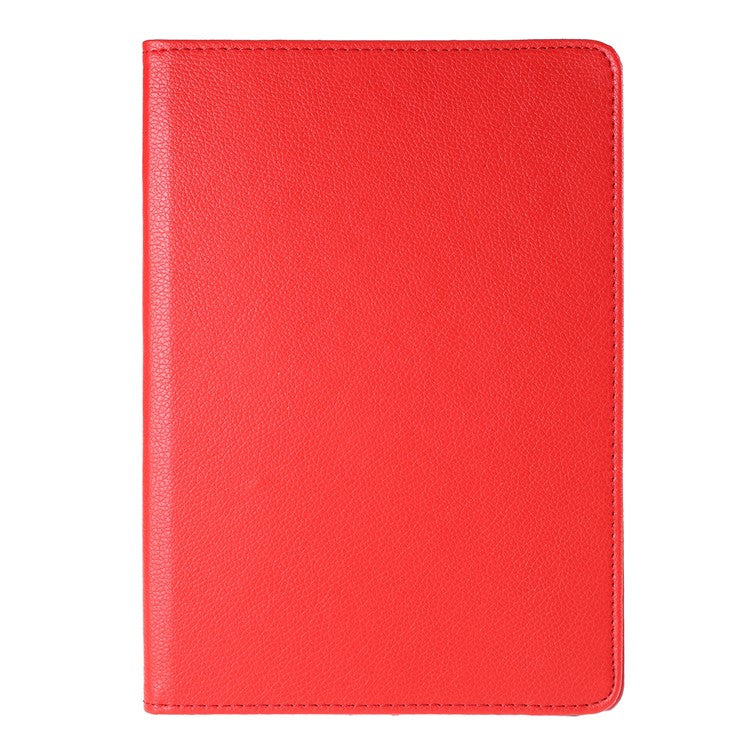 For Huawei MediaPad T3 10 Litchi Skin Leather 360 Degree Rotary Stand Multi-Angle Support Tablet Case - Red