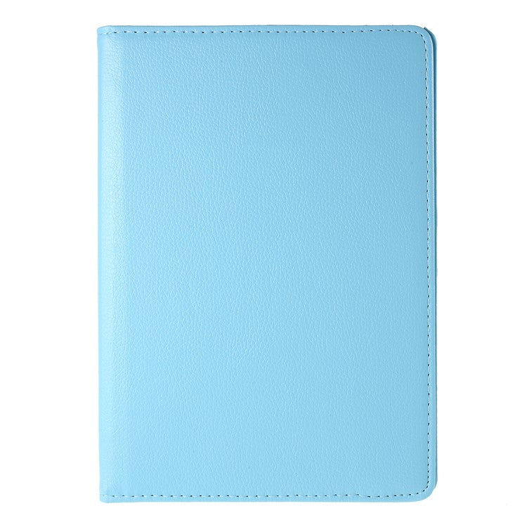 For Huawei MediaPad T3 10 Litchi Skin Leather 360 Degree Rotary Stand Multi-Angle Support Tablet Case - Baby Blue
