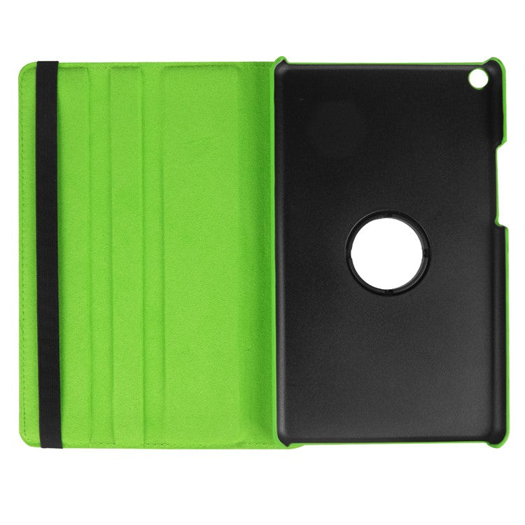 Litchi Skin Leather 360 Degree Rotary Stand Tablet Protective Cover for Huawei MediaPad T3 8.0 - Green