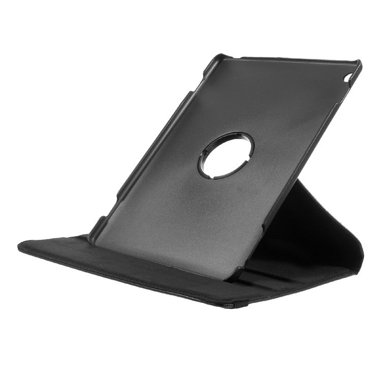 For Huawei MediaPad M3 Lite 10 (10.1 Inch) Litchi Grain 360 Degree Rotary Stand Leather Case - Black