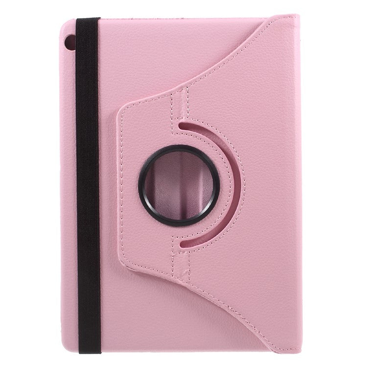Litchi Grain 360 Degree Rotary Stand Leather Flip Case for Huawei MediaPad M3 Lite 10 (10.1 Inch) - Pink