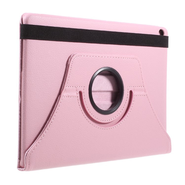 Litchi Grain 360 Degree Rotary Stand Leather Flip Case for Huawei MediaPad M3 Lite 10 (10.1 Inch) - Pink