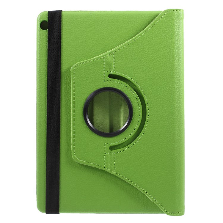 Litchi Skin PU Leather 360 Degree Rotary Stand Shell for Huawei MediaPad M3 Lite 10 (10.1 Inch) - Green