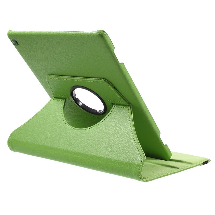 Litchi Skin PU Leather 360 Degree Rotary Stand Shell for Huawei MediaPad M3 Lite 10 (10.1 Inch) - Green