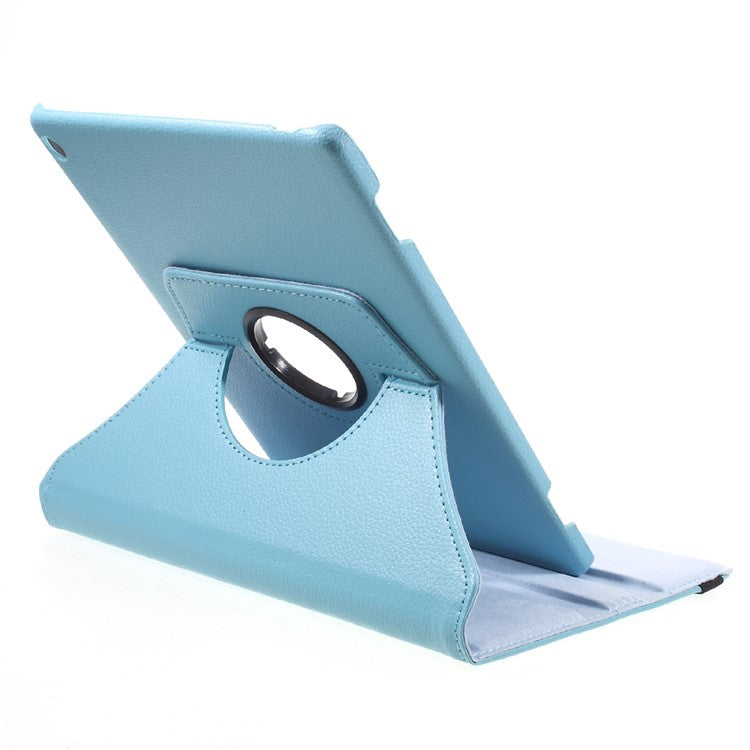 Elastic Band 360 Degree Swivel Stand Leather Shell for Huawei MediaPad M3 Lite 10 (10.1 Inch) - Baby Blue