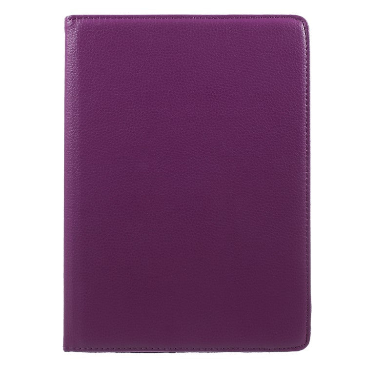 Litchi Grain Rotary Stand PU Leather Protective Shell for Huawei MediaPad M3 Lite 10 (10.1 Inch) - Purple