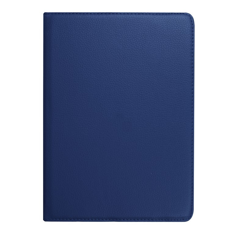 For Huawei MediaPad M3 Lite 10 Litchi Smart PU Leather Rotary Stand Protective Cover with Elastic Band - Dark Blue