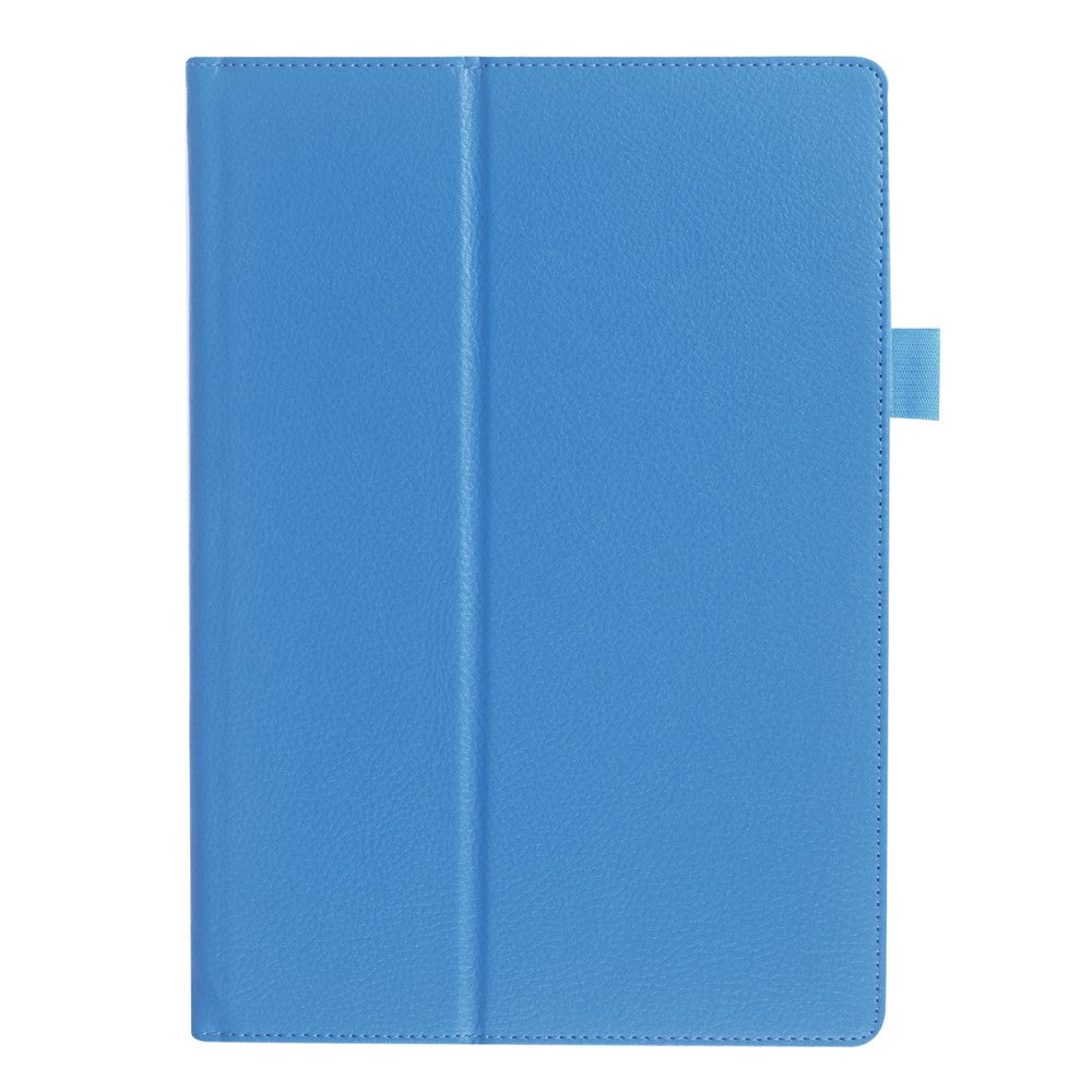 Litchi Leather Smart Flip Cover Case for Lenovo Tab 2 A10-30 X30F - Baby Blue