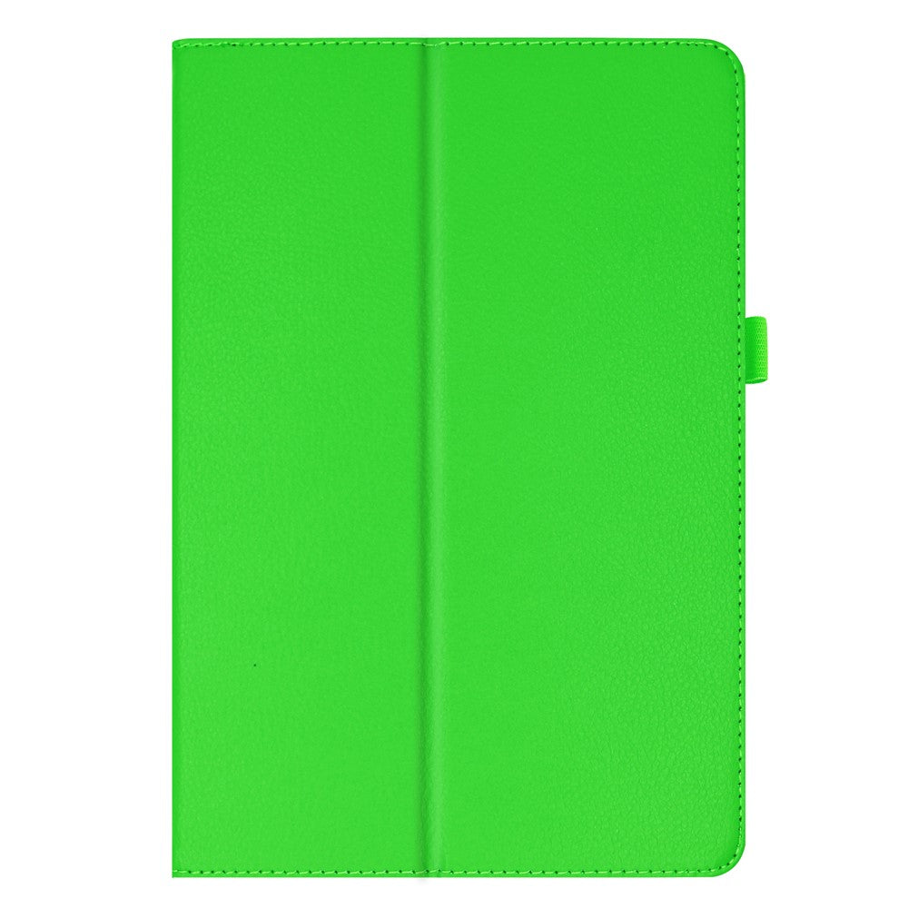 Anti-scratch Shockproof Litchi Texture Leather Stand Protective Phone Case Cover for Lenovo Tab M10 TB-X605F - Green