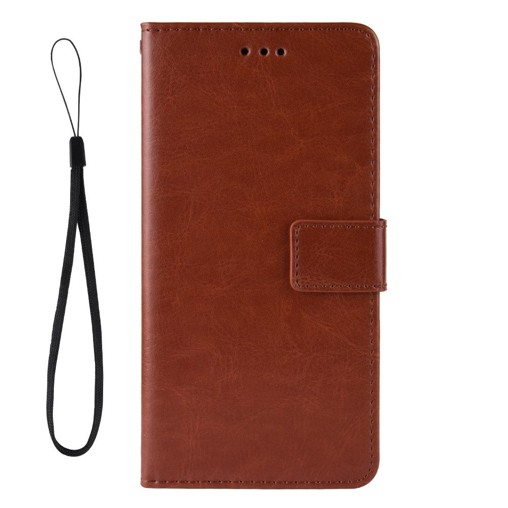 Leather Stand Wallet Phone Case for Lenovo Z6 Pro - Brown