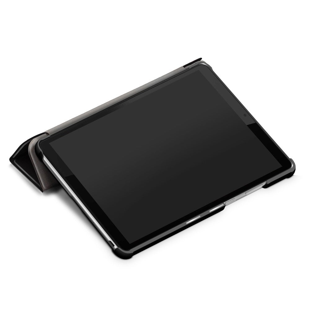 Pattern Printing Tri-fold Stand Leather Case for Lenovo Tab M8 TB-8505 - Don't Touch Me