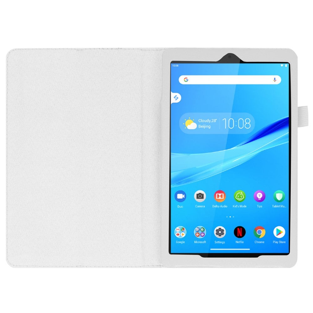 For Lenovo Tab M8/Tab M8 (2nd Gen) Litchi Texture Leather Case Tablet Cover - White