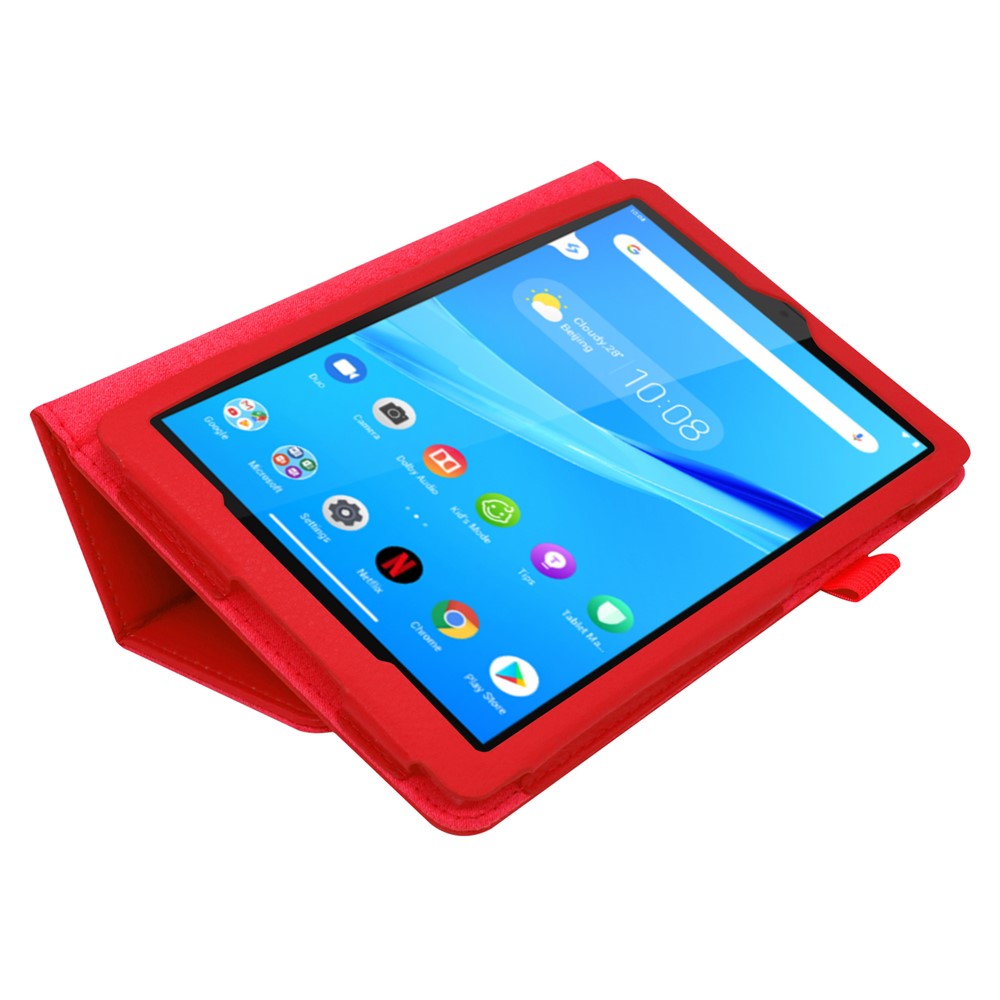 For Lenovo Tab M8/Tab M8 (2nd Gen) Litchi Texture Leather Case Tablet Cover - Red