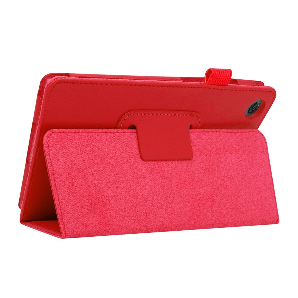 For Lenovo Tab M8/Tab M8 (2nd Gen) Litchi Texture Leather Case Tablet Cover - Red