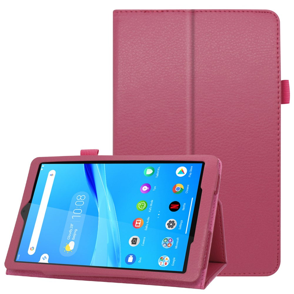 For Lenovo Tab M8/Tab M8 (2nd Gen) Litchi Texture Leather Case Tablet Cover - Rose