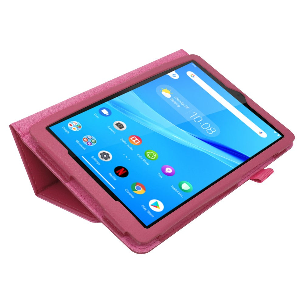 For Lenovo Tab M8/Tab M8 (2nd Gen) Litchi Texture Leather Case Tablet Cover - Rose