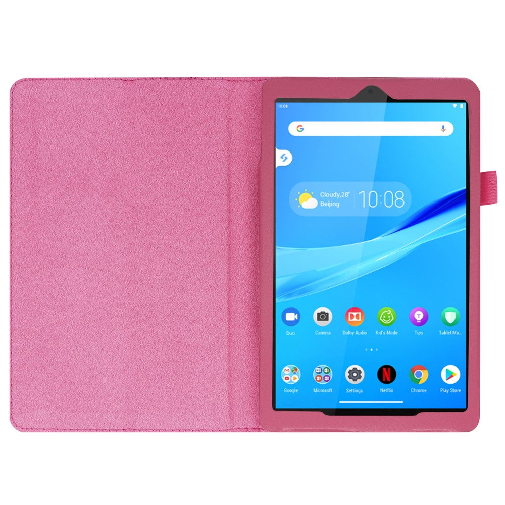 For Lenovo Tab M8/Tab M8 (2nd Gen) Litchi Texture Leather Case Tablet Cover - Rose